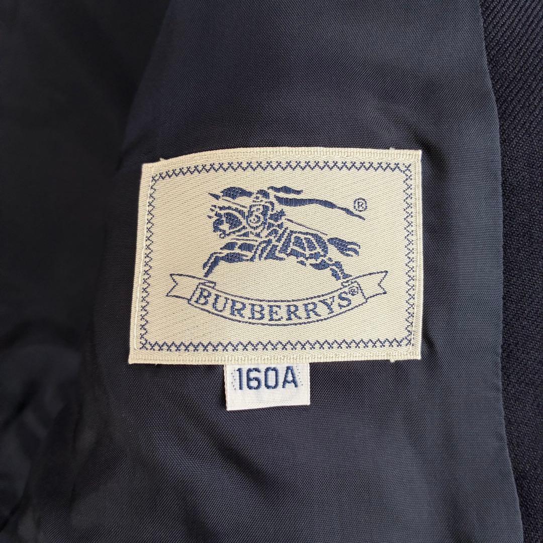 Burberrys 紺ブレ ダブル 160A 金ボタン テーラード ネイビー