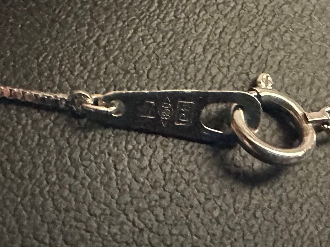 まるちゃん Pt ダイアモンドネックレス 2本セット