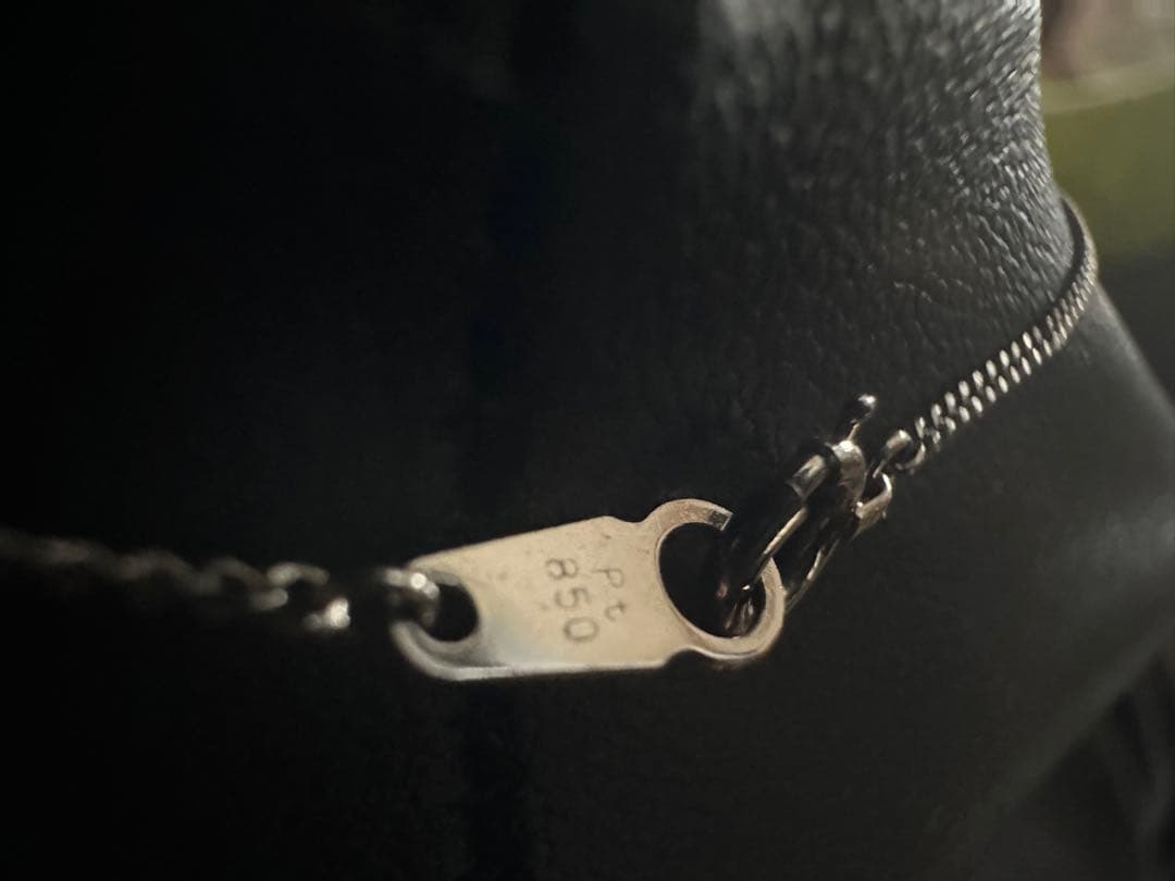 まるちゃん Pt ダイアモンドネックレス 2本セット