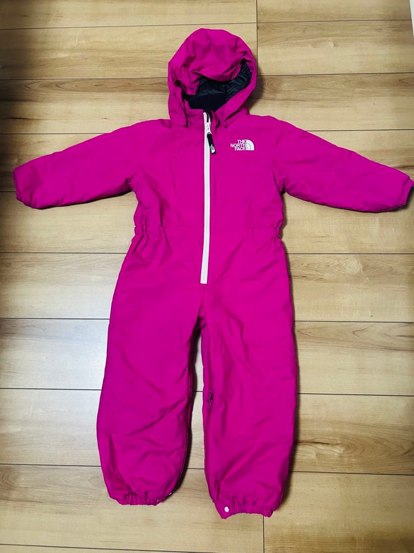 ノースフェイス　子供用スキーウェア　ピンク色　100