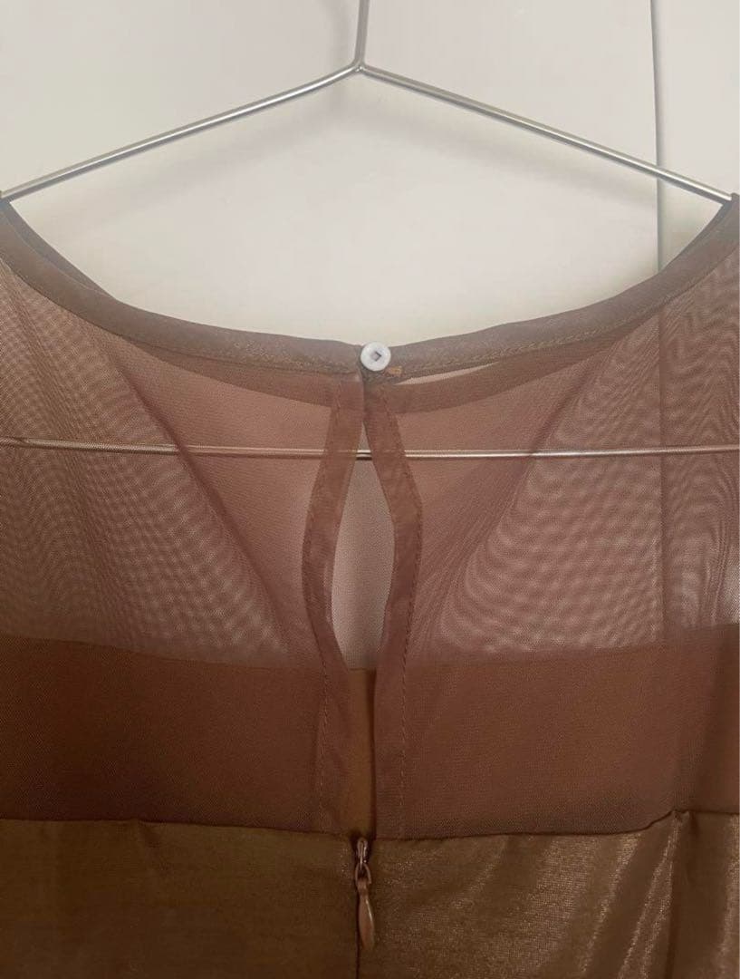 【LEJA】刺繍レースウエストサイド釦マーメイド M