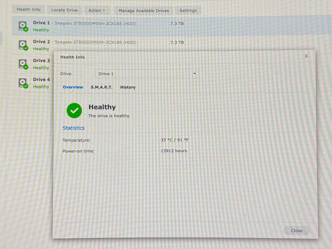 Synology DS423+ 4ベイ NAS / 8TB HDD x4