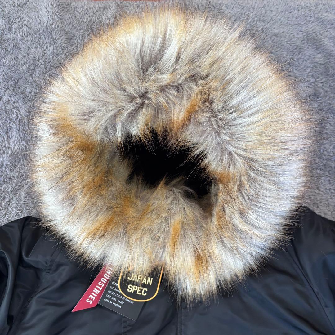 【超美品】ALPHA INDUSTRIES N-3B (4L) ブラック