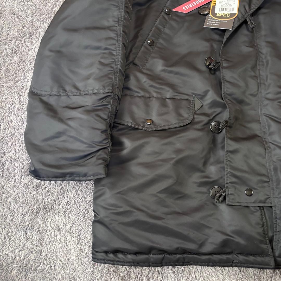 【超美品】ALPHA INDUSTRIES N-3B (4L) ブラック