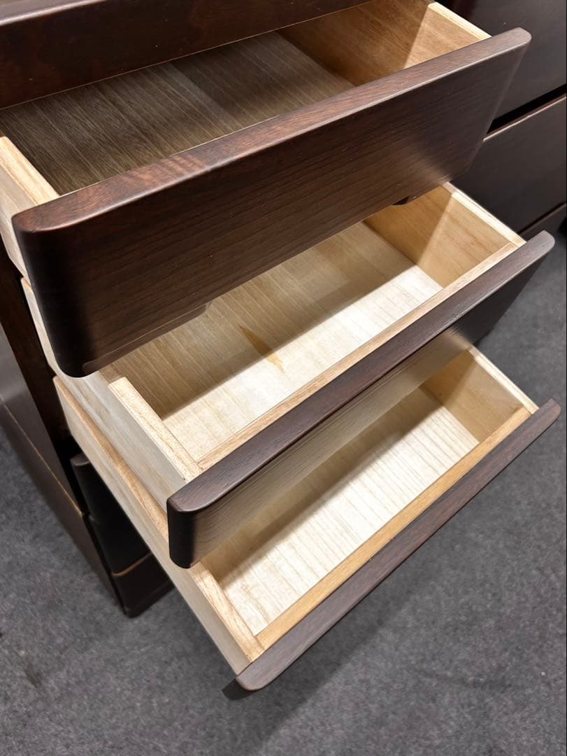 ニトリ　天然木ハイチェスト　モーリー　幅120 衣類収納箪笥　キャビネット