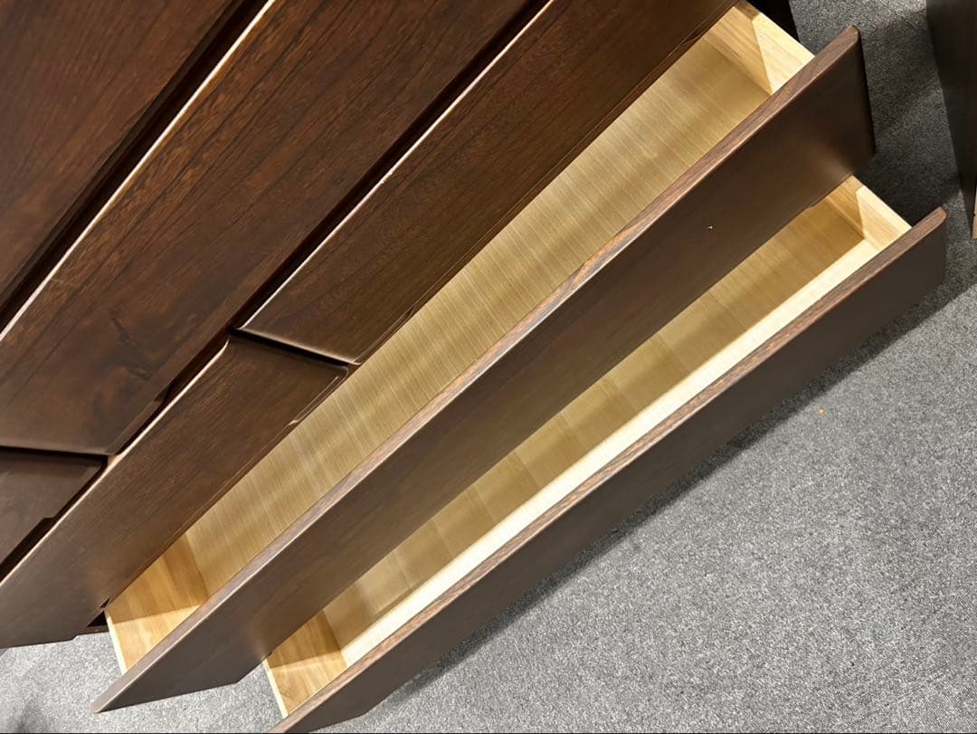 ニトリ　天然木ハイチェスト　モーリー　幅120 衣類収納箪笥　キャビネット