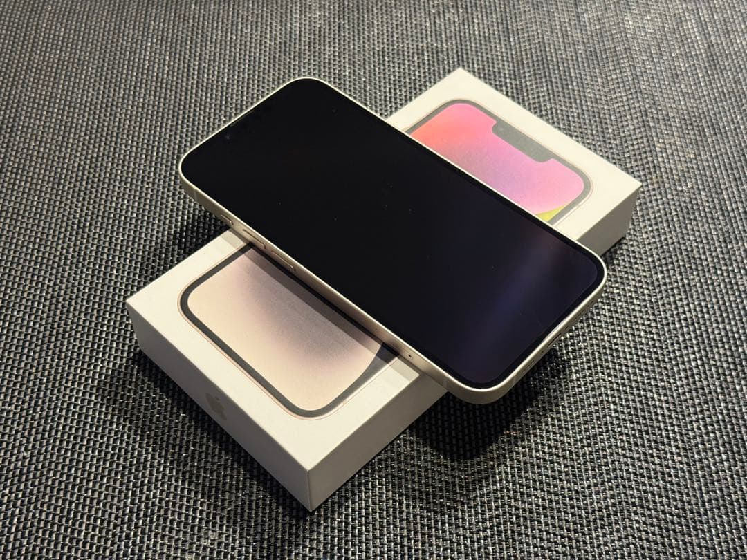 iPhone 14 128GB スターライト SIM フリー 100%バッテリー