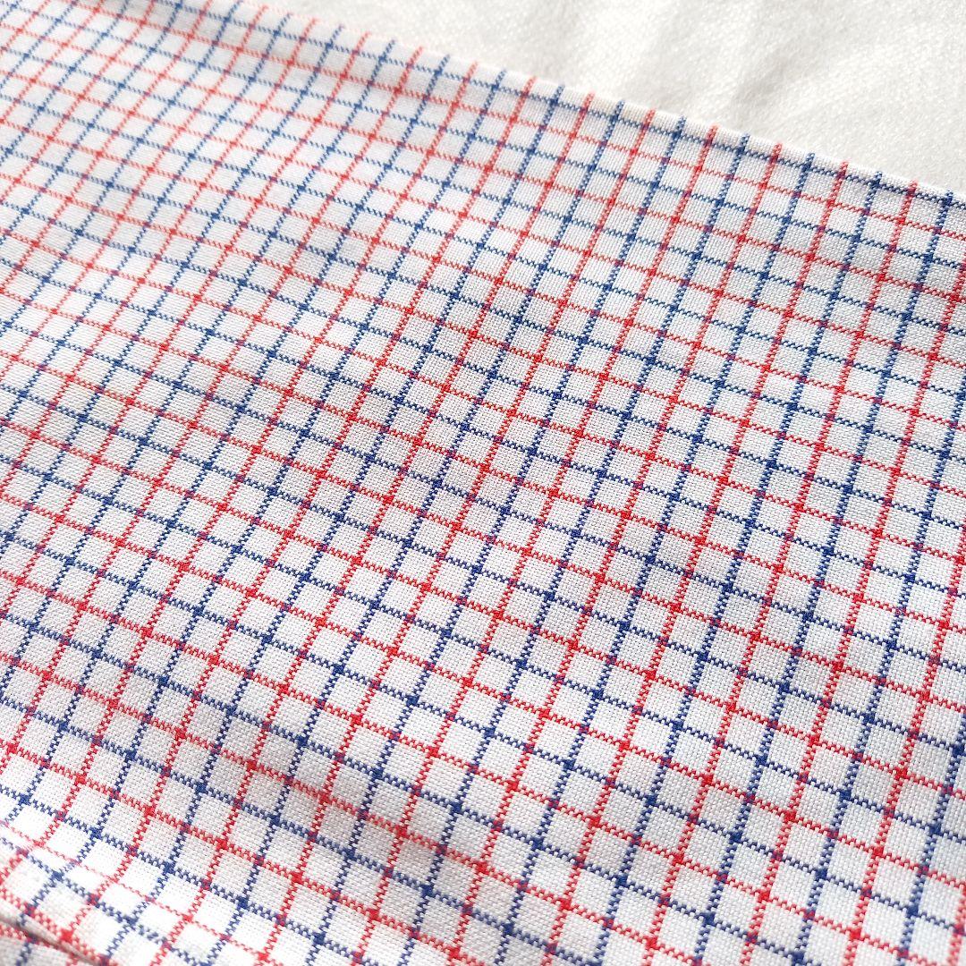 極美品　マディソンブルー　ボタンダウンチェックシャツ　02M　綿100%　B刺繍