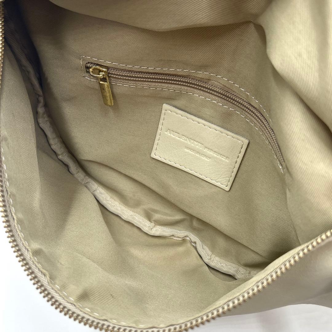 【未使用級/希少品】 オウレンティ 2way ウエストバッグ アイボリー