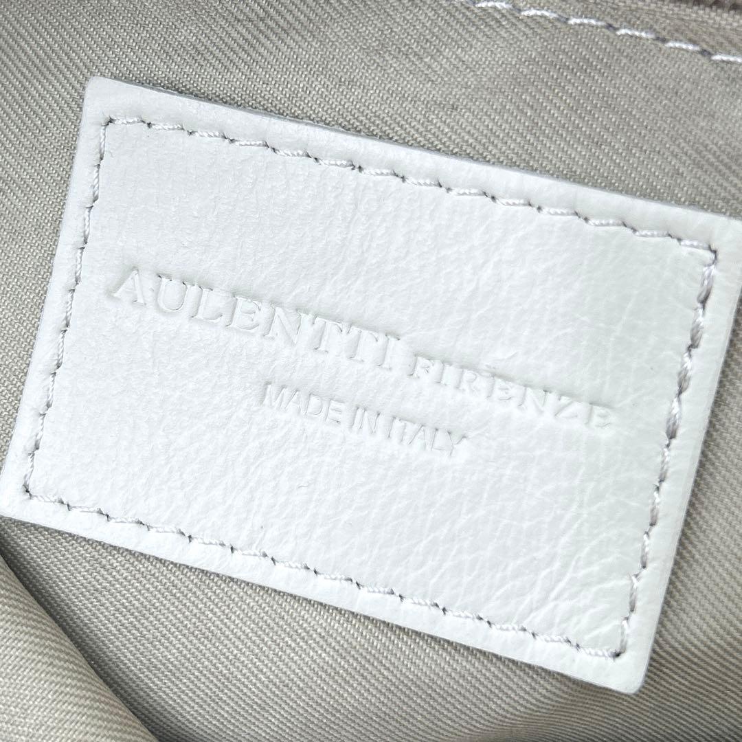 【未使用級/希少品】 オウレンティ 2way ウエストバッグ アイボリー