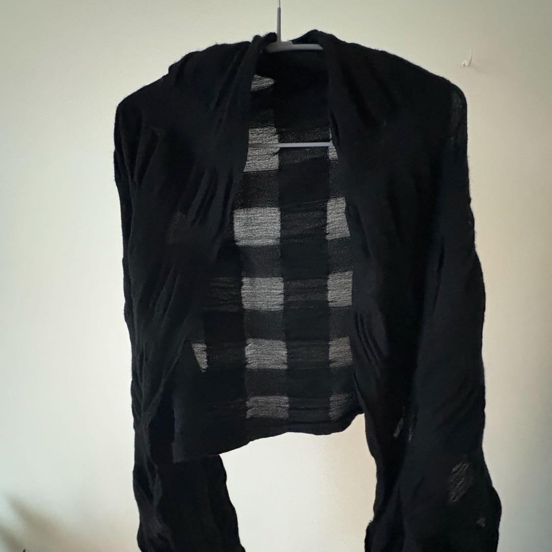 イッセイミヤケ　ストール　チェック