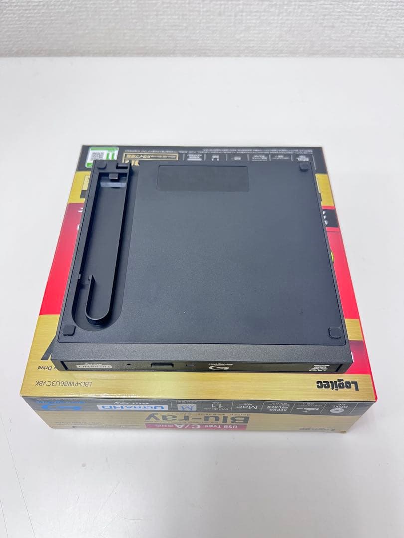 12P1#49Logitec Blu-rayドライブLBD-PWB6U3CVBK