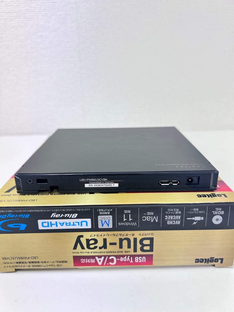 12P1#49Logitec Blu-rayドライブLBD-PWB6U3CVBK