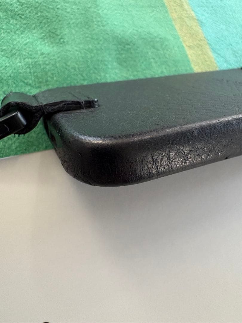 objcts.io レザーストラップ （カード）+ iPhoneケース 黒