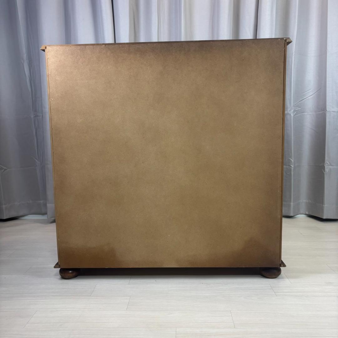 イタリア　象嵌細工　5段チェスト　丸脚　②