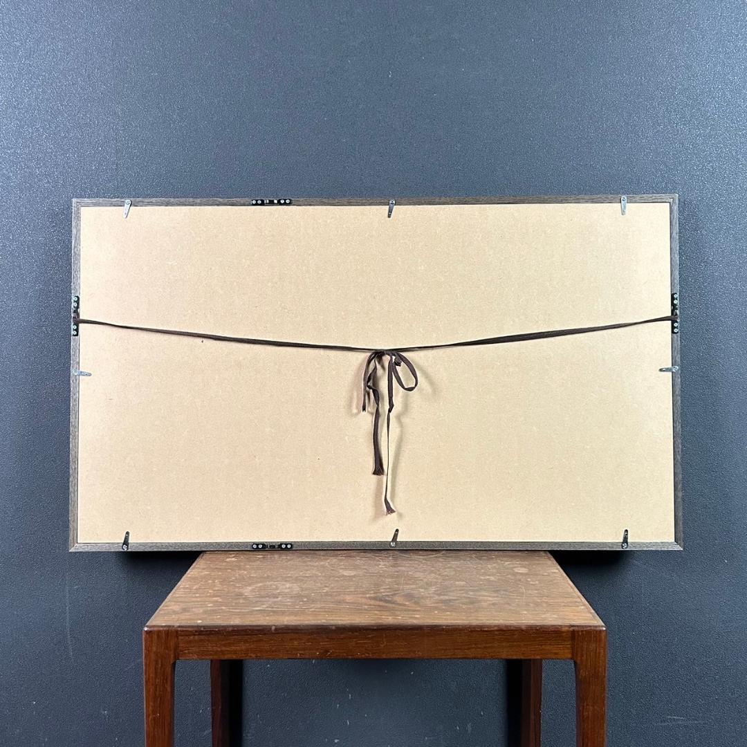 美品 久保修「町屋の四季」ジクレー版画 直筆サイン入り 額縁入り 新品同様