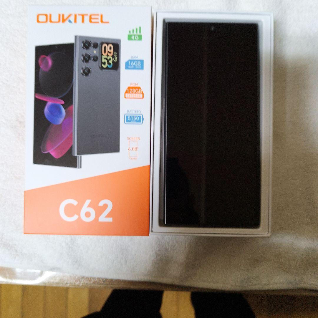 Oukitel スマートフォン 本体 ブラック