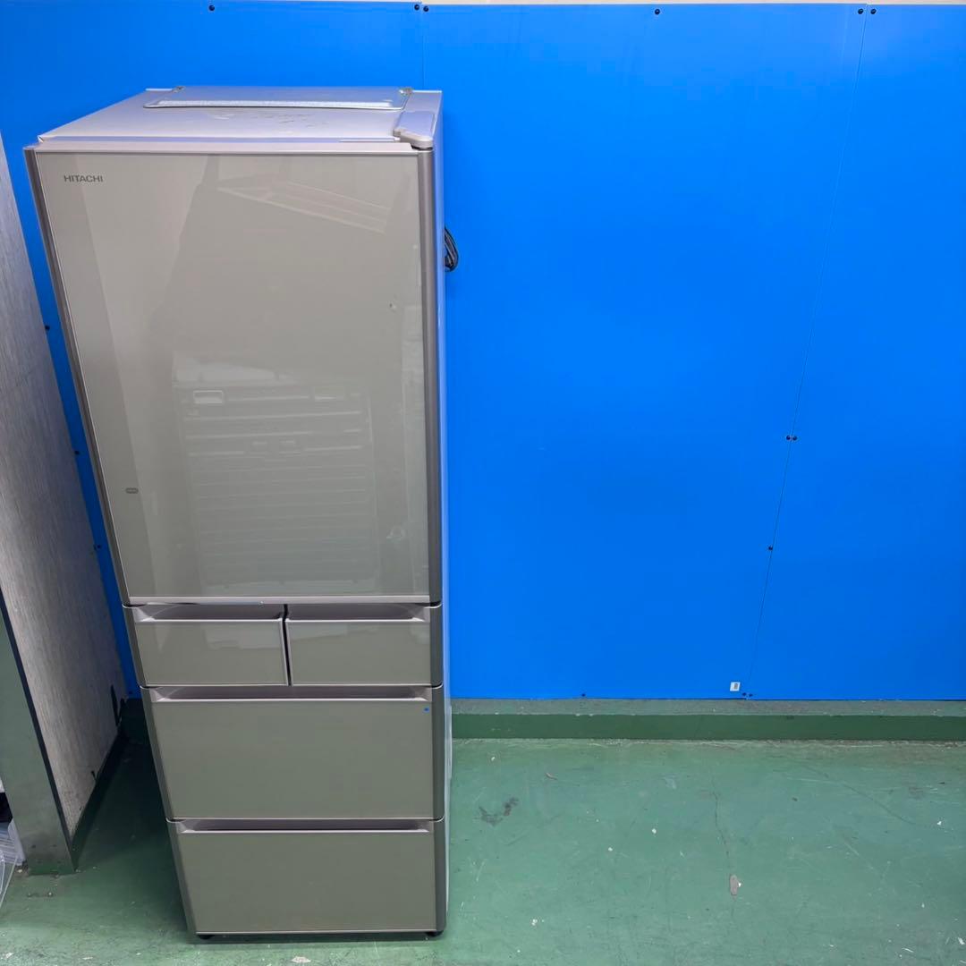 573 日立 大型冷蔵庫 400L強 小型 家庭用 自動製氷 右開き 5ドア