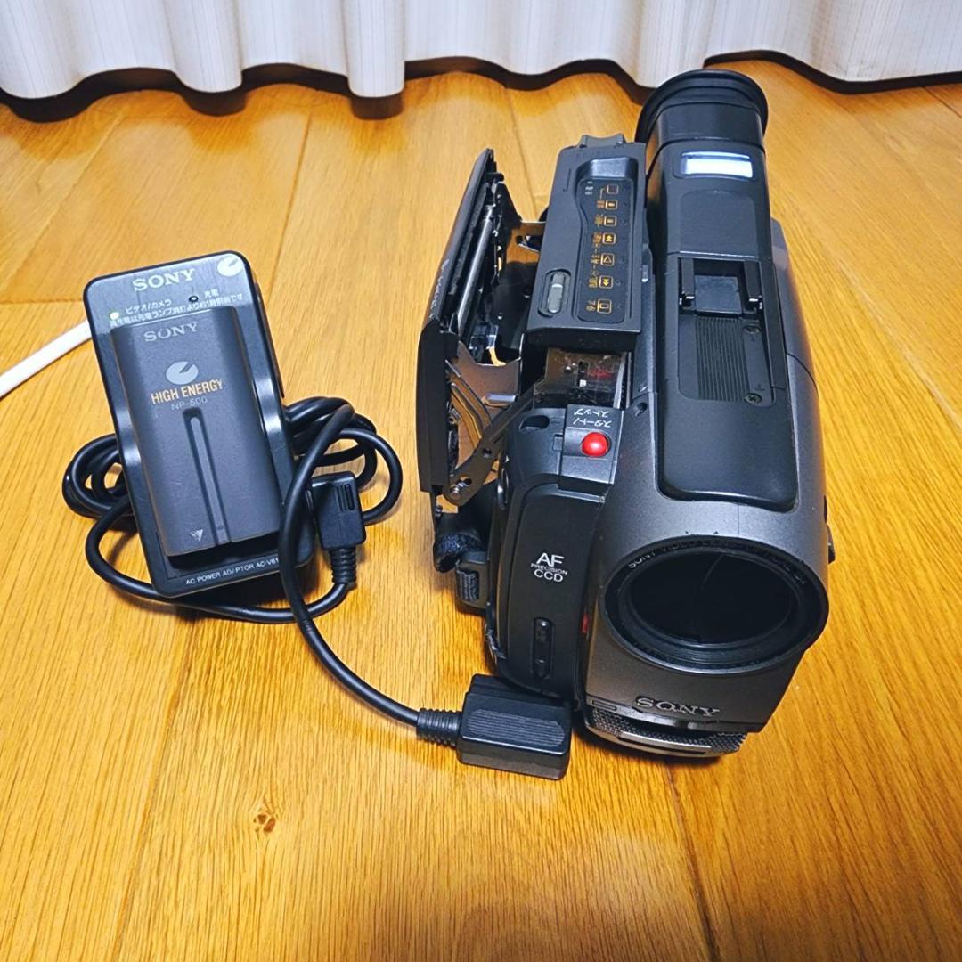 【動作確認済】SONY 高画質 8ミリ Hi8 ビデオカメラ ACアダプタセット
