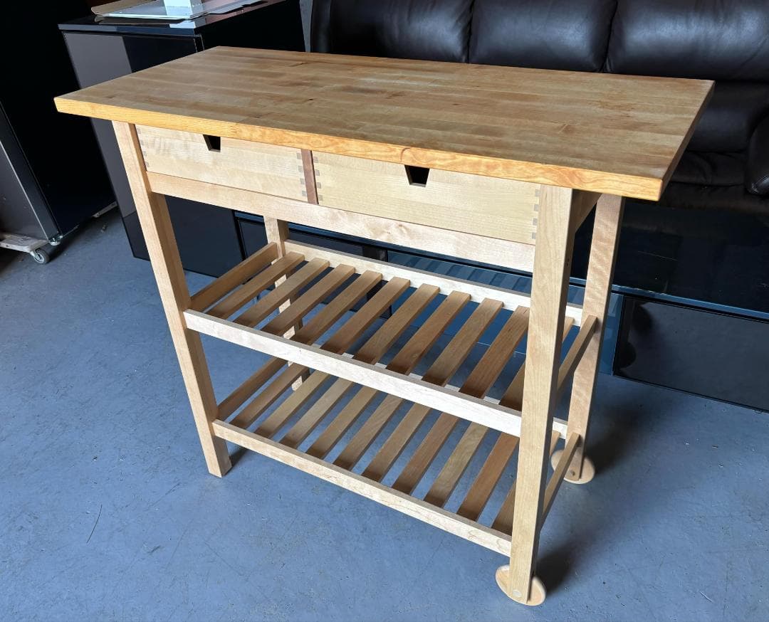 IKEA イケア FORHOJAフォルホイアキッチンワゴン幅100cm Used