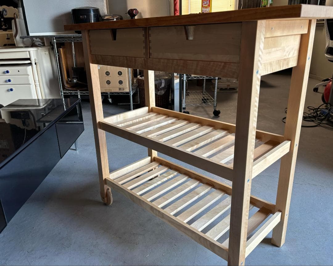 IKEA イケア FORHOJAフォルホイアキッチンワゴン幅100cm Used