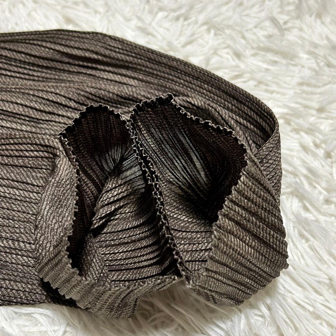 プリーツプリーズ PLEATS PLEASE 杉綾転写 長袖カットソー サイズ3