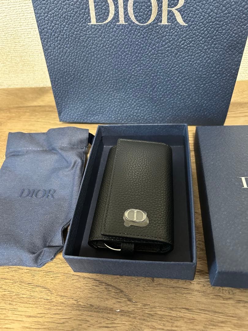 【新品未使用】Dior キーケース　CD Icon グレインドカーフスキン