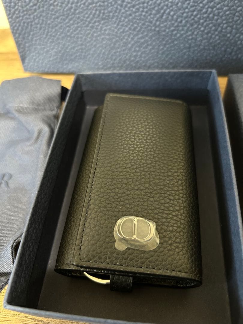 【新品未使用】Dior キーケース　CD Icon グレインドカーフスキン