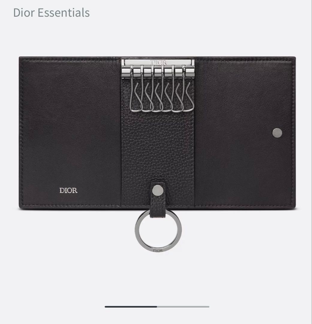 【新品未使用】Dior キーケース　CD Icon グレインドカーフスキン