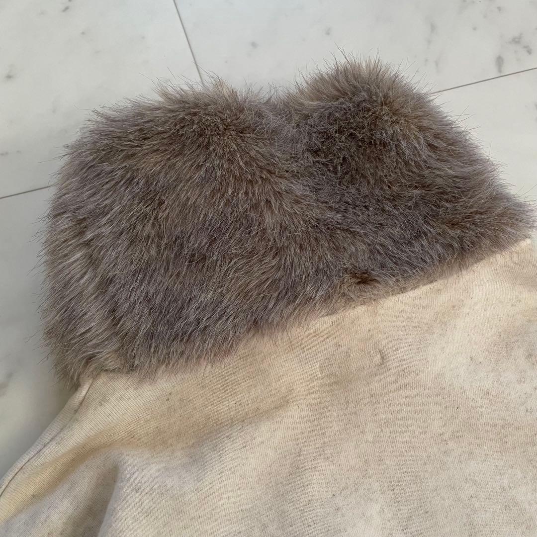 美品✨キャピタル ファー付襟ポケット スエット トレーナー