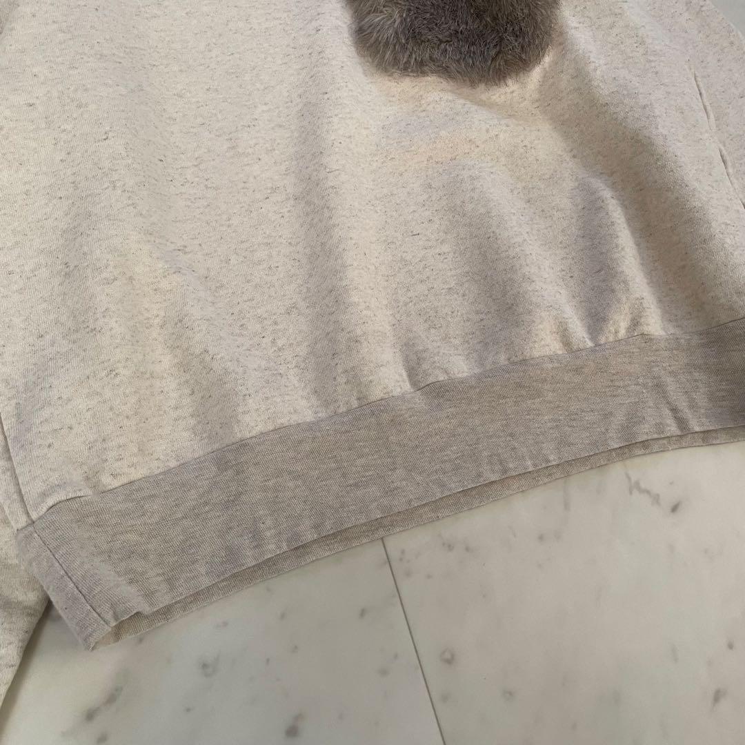 美品✨キャピタル ファー付襟ポケット スエット トレーナー