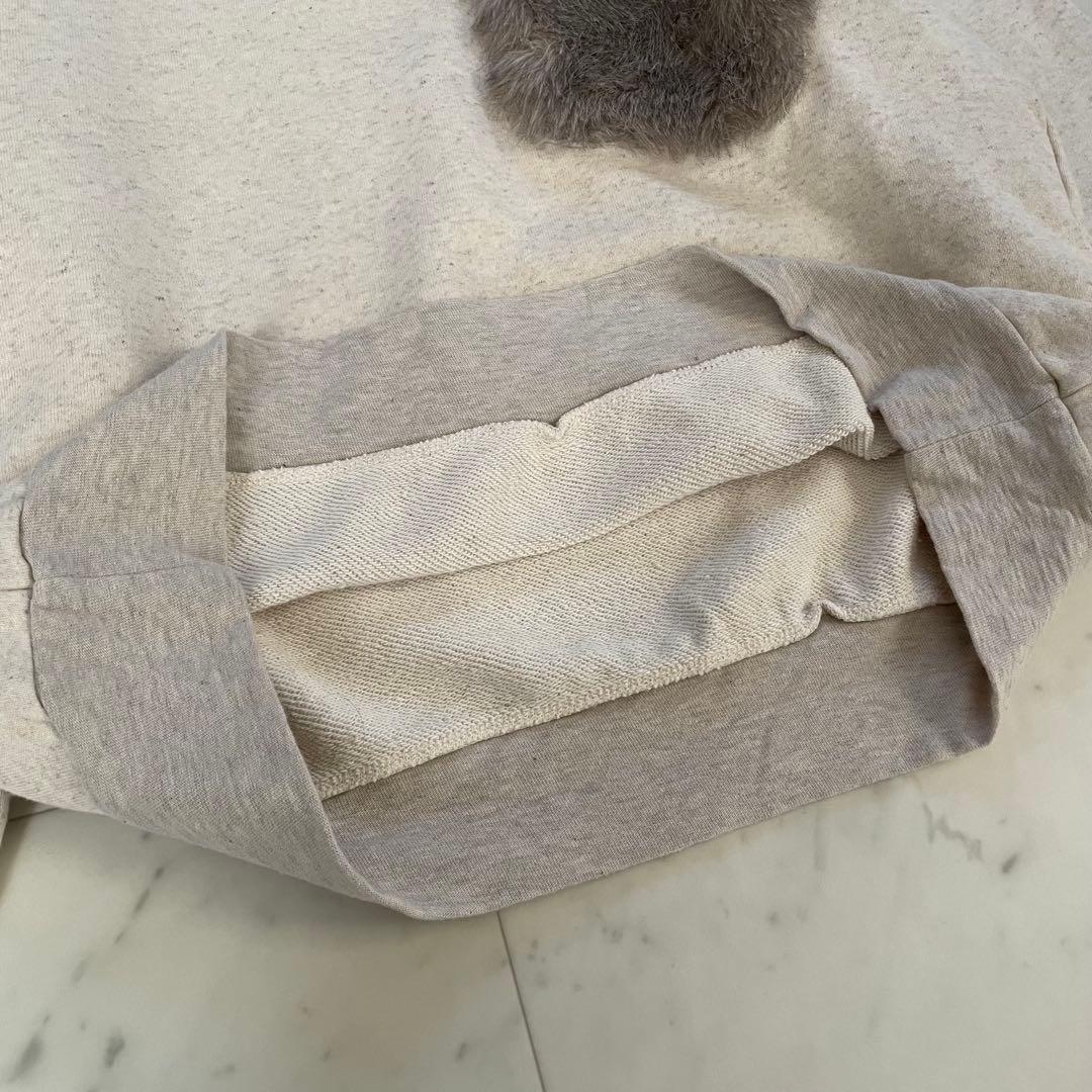 美品✨キャピタル ファー付襟ポケット スエット トレーナー