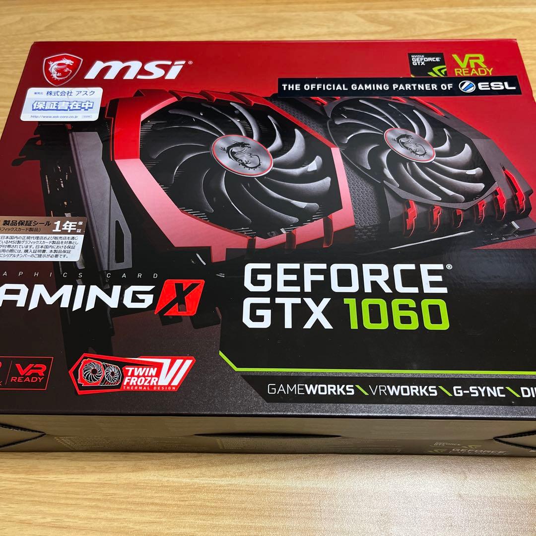 グラフィックボード・グラボ・ビデオカード MSI GeForce GTX 1060 Gaming X