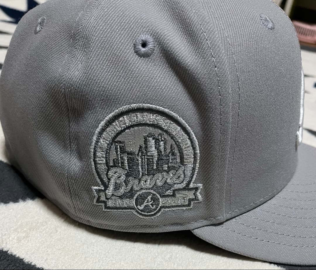 ニューエラ thecap限定 アトランタブレーブス キャップ グレー