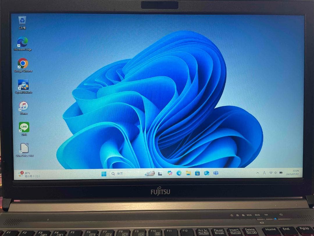 Win11 富士通LIFEBOOK 第6世代i5 メモリ12GBSSD512GB