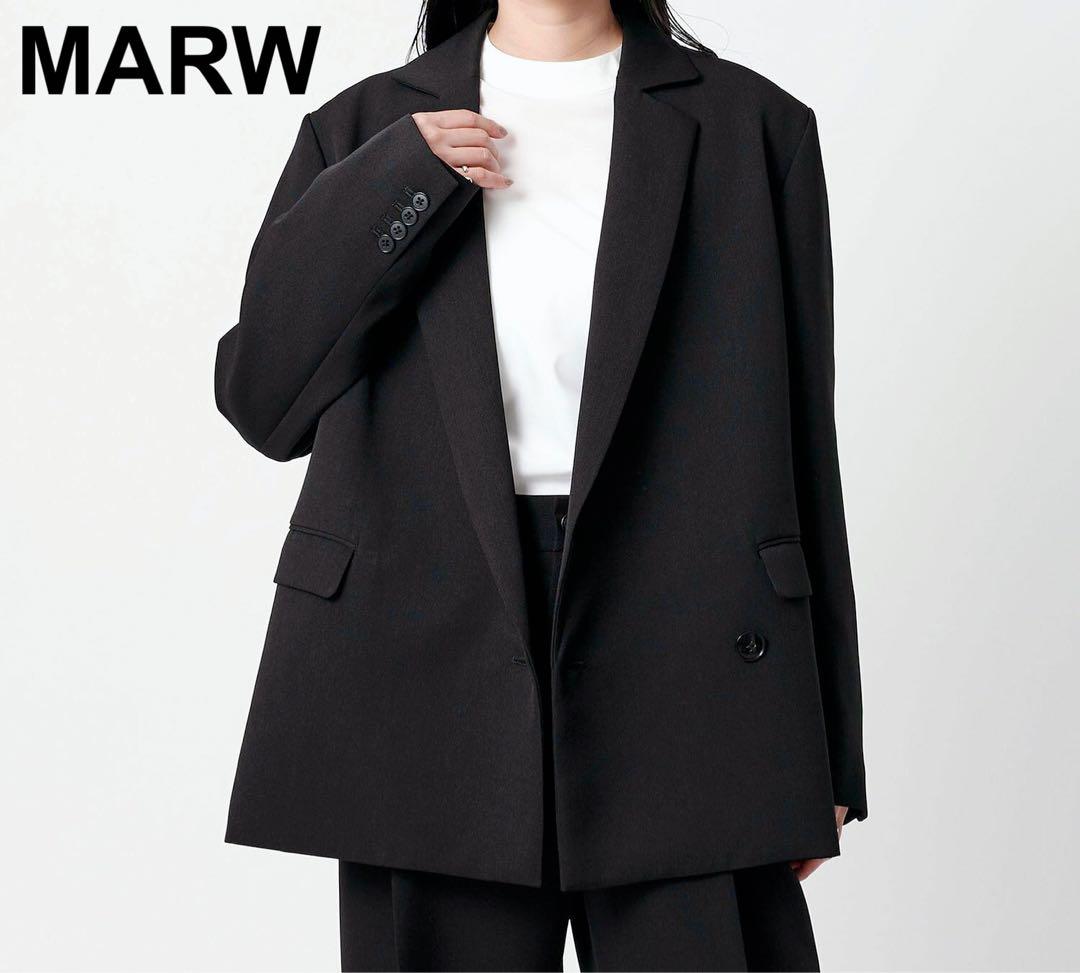 未使用級✨ MARW ユナイテッドアローズ アシンメトリー ジャケット 黒 38