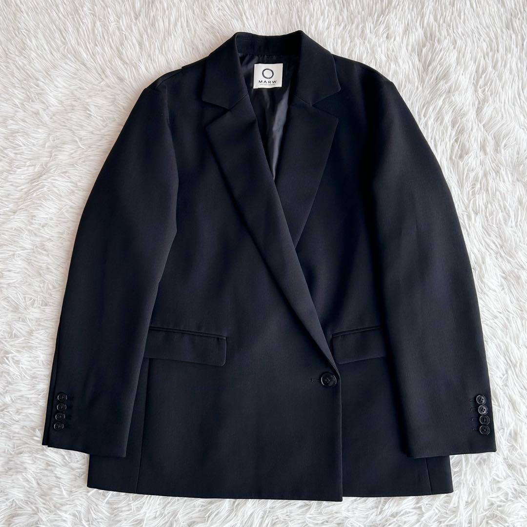 未使用級✨ MARW ユナイテッドアローズ アシンメトリー ジャケット 黒 38