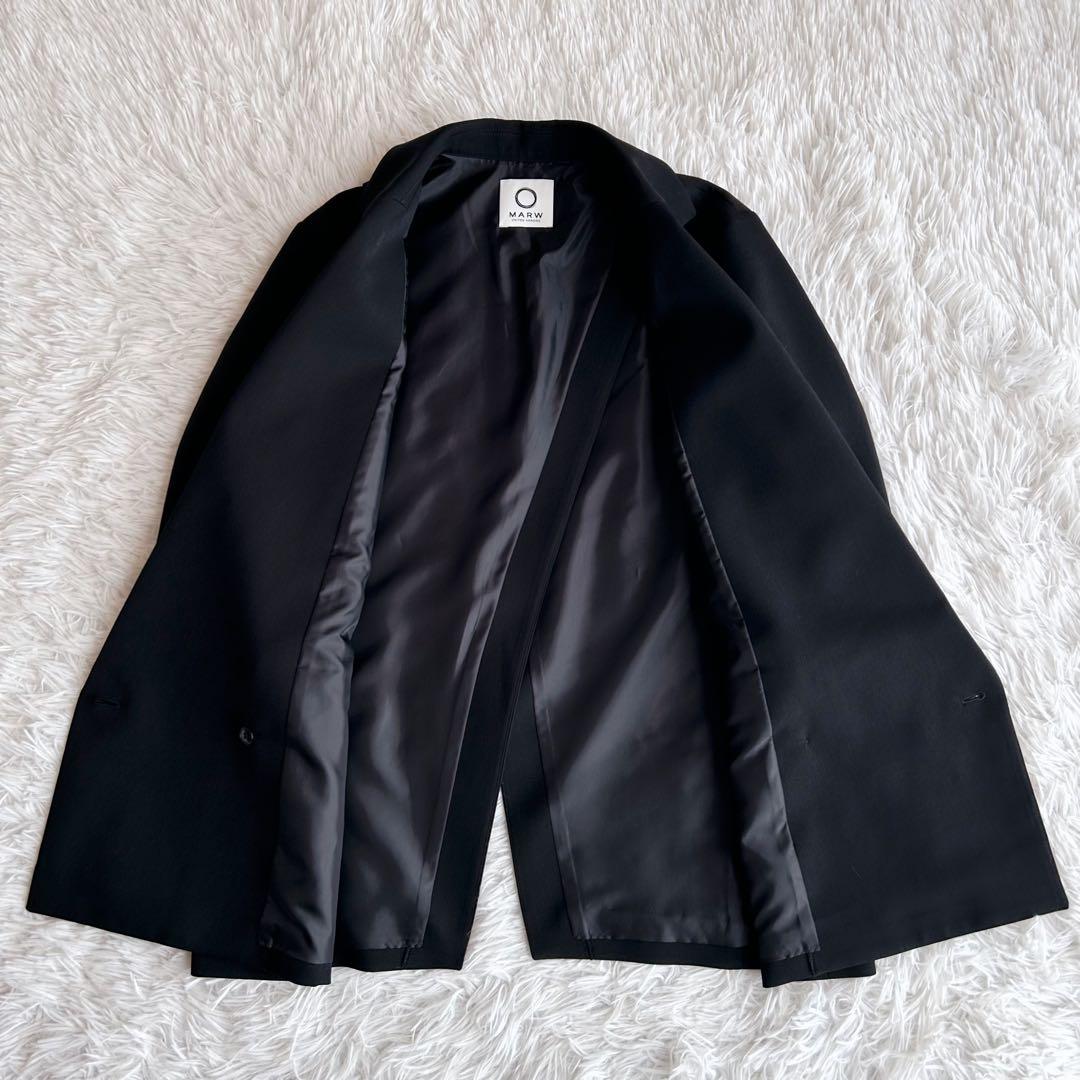 未使用級✨ MARW ユナイテッドアローズ アシンメトリー ジャケット 黒 38