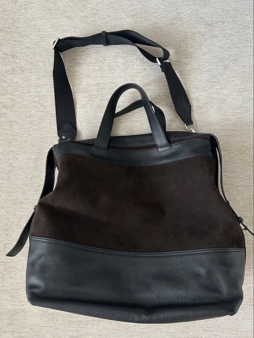 COS CITY MESSENGER BAG スウェード レザーバッグ