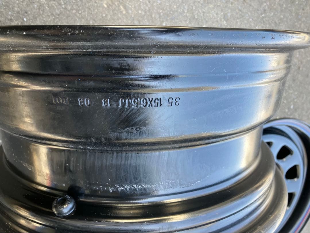 デイトナ BLACK15インチ スチールホイール４本セット