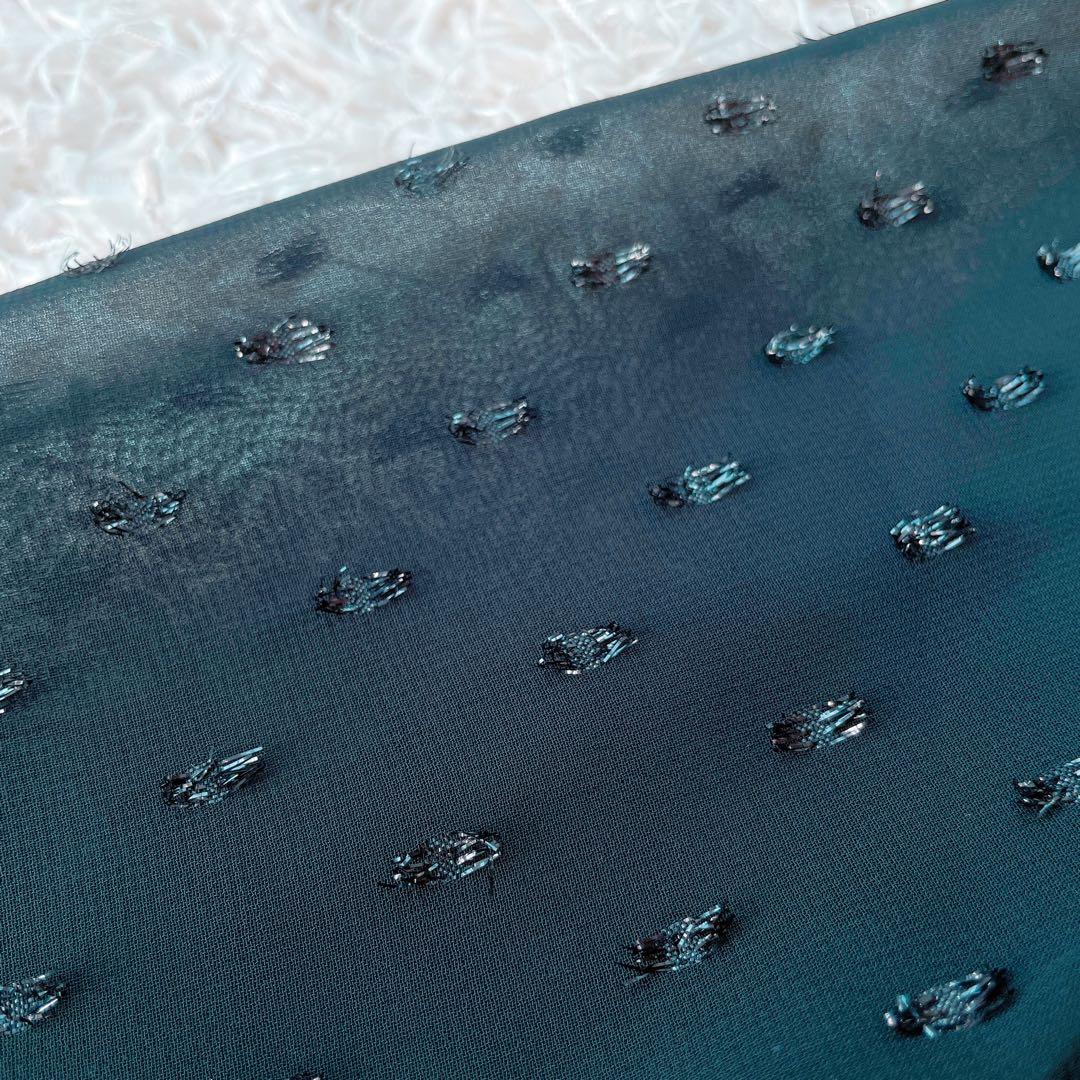 【未使用✨】DRESSTERIOR フィルムドットフリルネックブラウス