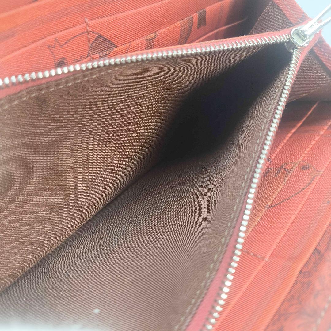 美品 エルメス アザップ シルクイン 長財布 ジップ ウォレット ジッピー