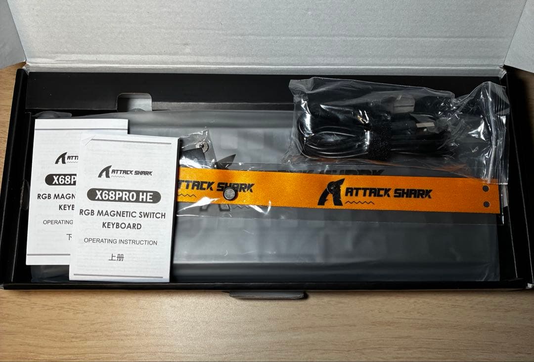 ATTACK SHARK X68PROHE ラピッドトリガー 磁気スイッチ 黒