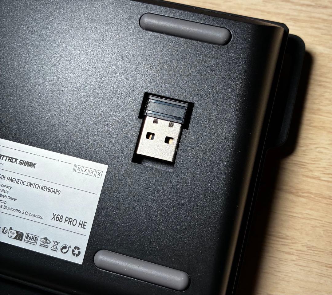 ATTACK SHARK X68PROHE ラピッドトリガー 磁気スイッチ 黒