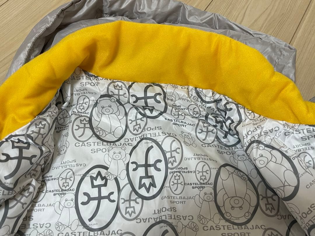 【美品】CASTELBAJAC ダウンジャケット シルバー 44 ゴルフウェア