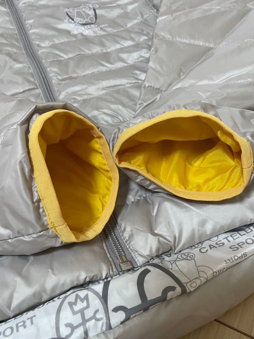 【美品】CASTELBAJAC ダウンジャケット シルバー 44 ゴルフウェア