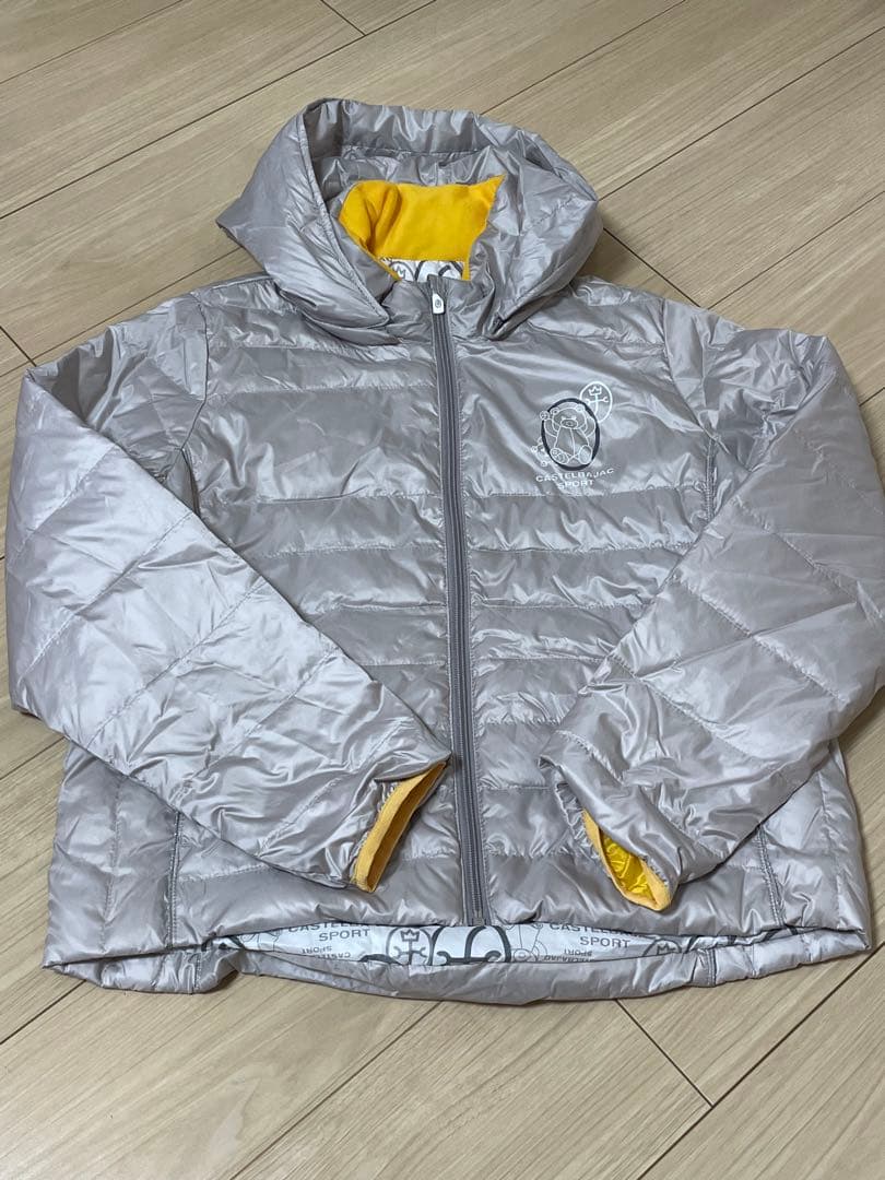 【美品】CASTELBAJAC ダウンジャケット シルバー 44 ゴルフウェア