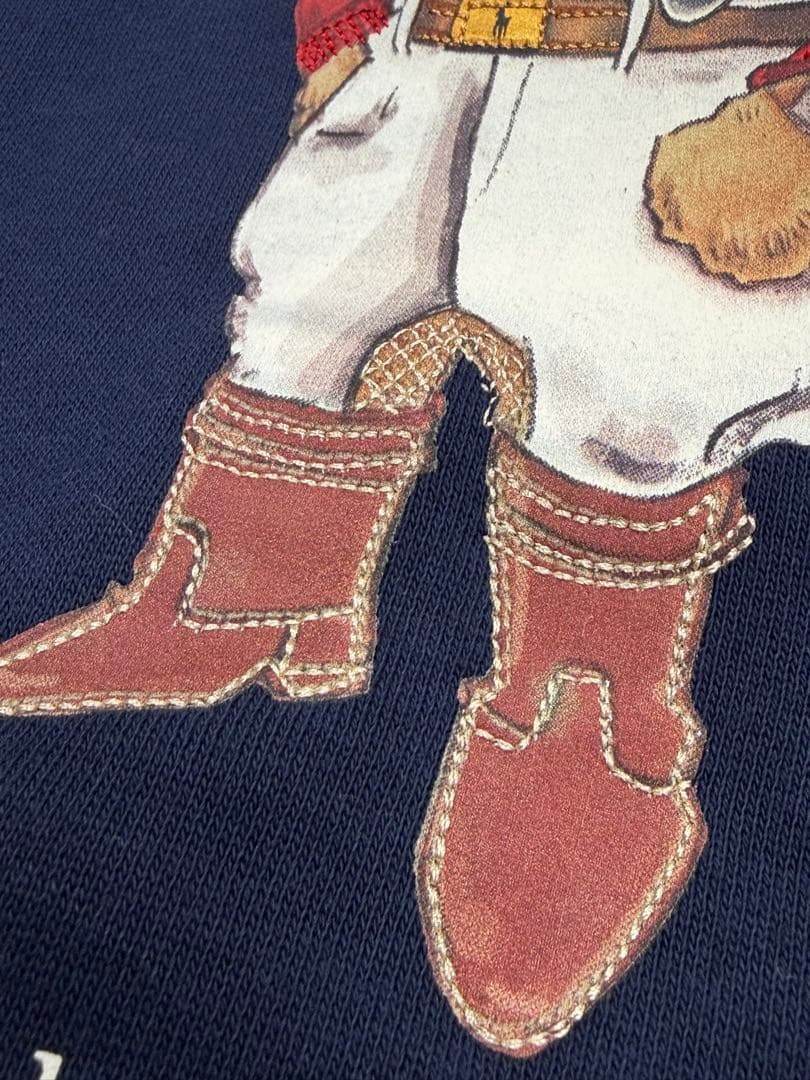 ポロベアプリント ネイビー パーカー