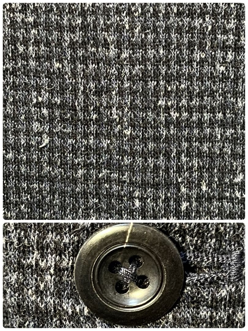 タグ付未使用品☆45R インディゴ染 ウールリネンジャージ ジャケット サイズ3