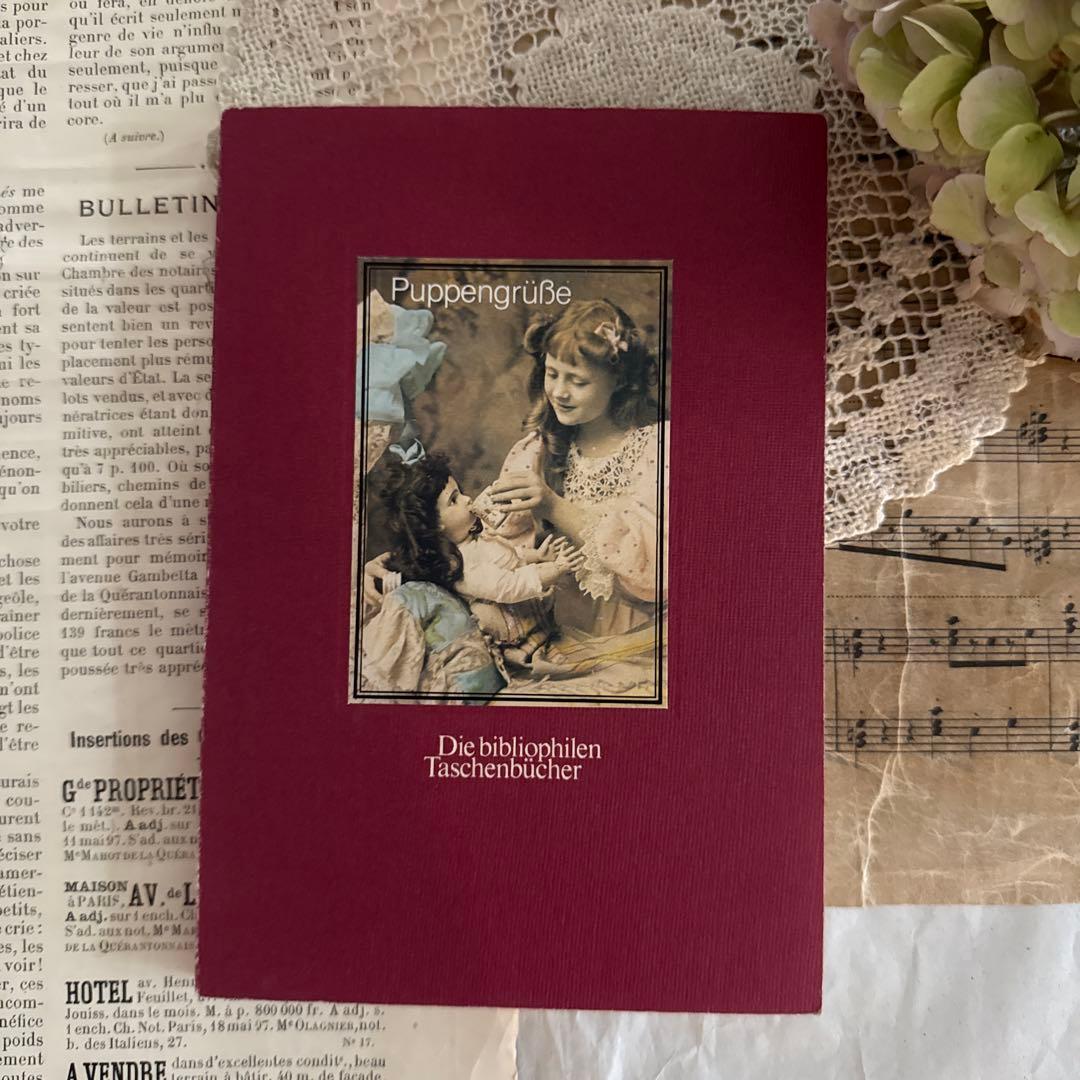 入手困難★美しい少女と人形のビンテージ写真集ヴィクトリアン洋書ジャンクジャーナル